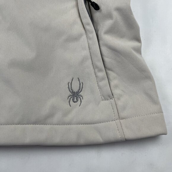 Spyder Hooded Softshell Jacket Women’s S Fleece Lined Polyester White Full Zip - Picture 8 of 11